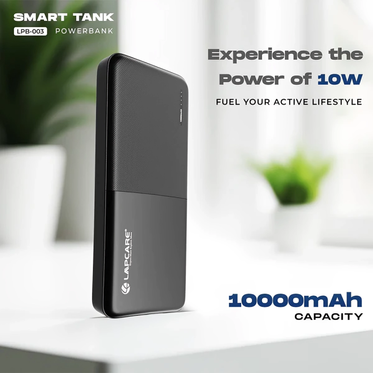 Smart tank Li-Polymer 10000mah Power Bank (LPB-003)