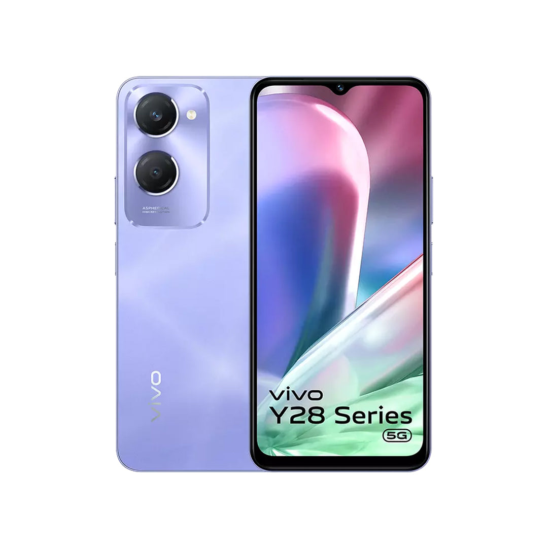 vivo Y28s 5G (Twinkling Purple | Vintage Red | 4GB RAM, 128GB Storage)