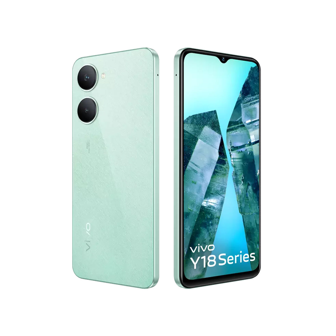 vivo Y18i( Space Black |Gem green | Memory 4GB/64GB)