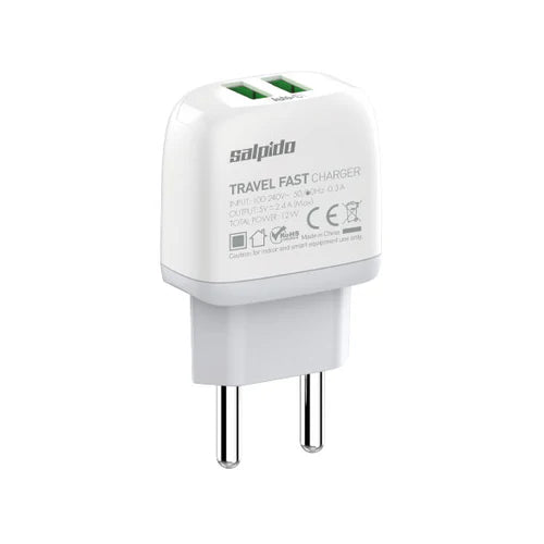 2.4A Dual USB Fast Wall Charger | GD-WC01 | MICRO