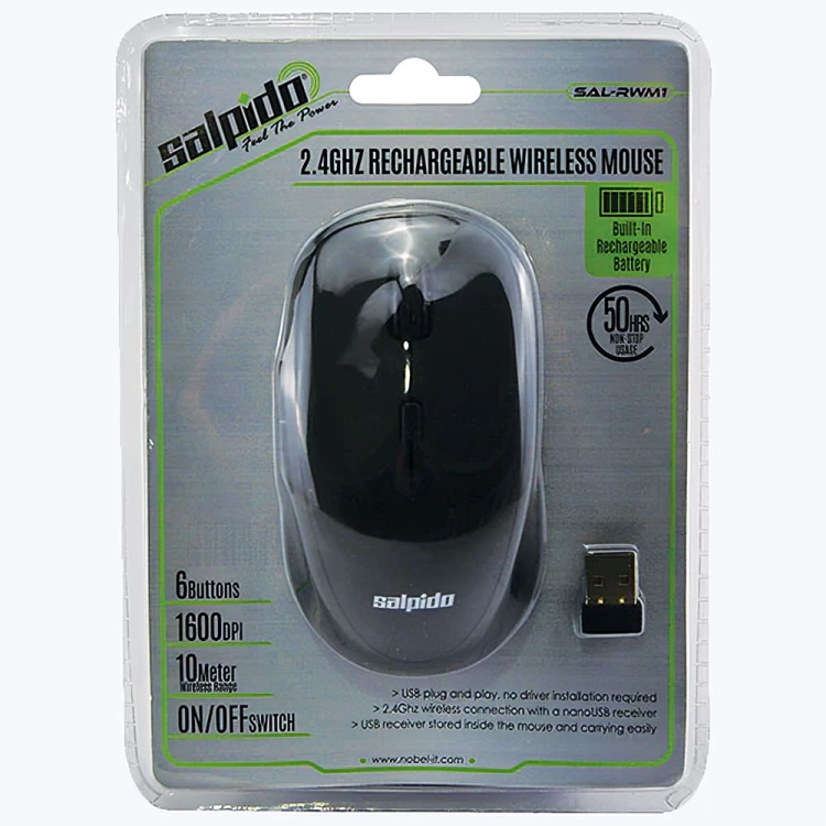 Salpido SAL-RWM1 2.4GHZ RECHARGEABLE WIRELESS MOUSE