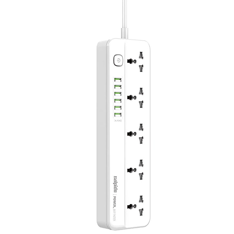 Power strip 5 universal socket with 6 USB output | GD -WC09